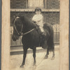 Jerome Robbins riding a horse