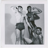 Three African American bodybuilders