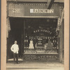 Jerome Robbins's father, Harry Rabinowitz, in front of his delicatessen