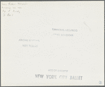 Jerome Robbins, Tanaquil Le Clercq, Roy Tobias, and Todd Bolender in the New York City Ballet production Age of Anxiety