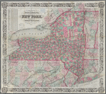 Colton's railroad & township map of the State of New York, with parts of the adjoining states & Canada