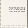 Photographs by Man Ray