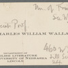 Wallace, Charles William