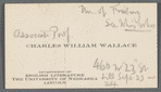 Wallace, Charles William