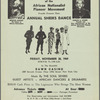 The African Nationalist Legion of African Nationalist Pioneer Movement Presents Annual Sheiks Dance