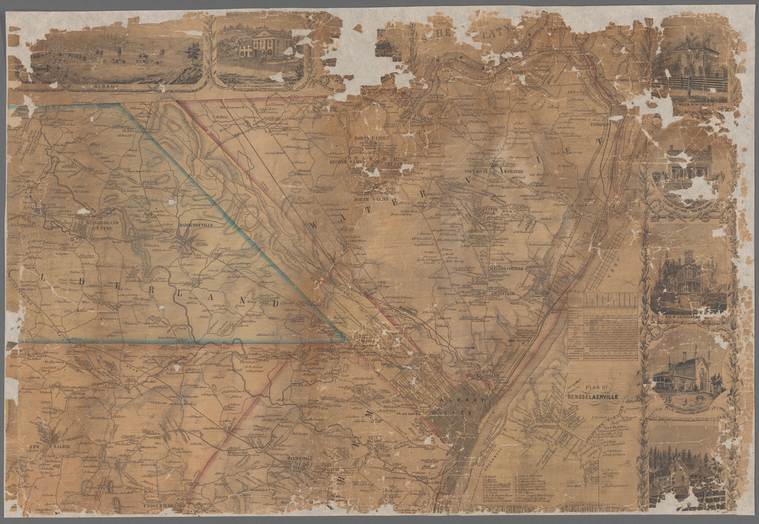 Map of Albany County, New York NYPL Digital Collections
