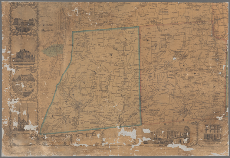 Map of Albany County, New York NYPL Digital Collections