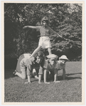 Hayward children forming pyramid