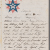 Stanwix Melville letter to Augusta Melville with postscript by Herman Melville