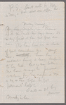 Stanwix Melville letter to Augusta Melville with postscript by Herman Melville