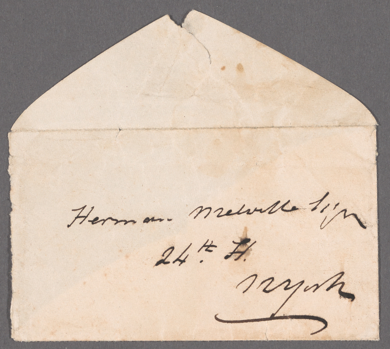 Envelope enclosing letter to Herman Melville