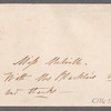Miscellaneous letters received