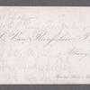 Van Rensselaer calling cards