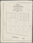Map of lots & buildings as shewn by the dotted lines and figures to be sold at auction by James Bleecker & Sons