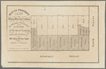 Map of property to be sold by James Bleecker & Sons on Monday, 13th January, at 12 o'clock at the Mercht's Exchange under the direction of Wm. Van Wyck, esqr., Master in Chancery