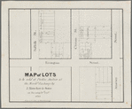 Map of lots to be sold at public auction at the Merchts. Exchange by J. Bleecker & Sons on Tuesday, 28th Octr., 1834