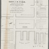 Map of property situated in the 11th & 13th Wards of the city of N. York, belonging to the estate of Henry Eckford, decd., to be sold at auction on Friday, 27th Decer., 1833, by James Bleecker & sons at the Merchants' Exchange