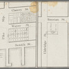 Map of a water grant between Pike & Rutgers Slips now vested in the assignees of John F. Delaplaine shewing the same laid out into 18 lots according to a plan for the proposed improvement thereof [and another untitled map on same sheet]