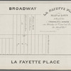 La Fayette Place map of lots to be sold by Franklin & Jenkins on Monday, 26th Jany., at 12 o'clock at the Merchts. Exge.