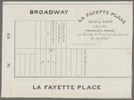 La Fayette Place map of lots to be sold by Franklin & Jenkins on Monday, 26th Jany., at 12 o'clock at the Merchts. Exge.