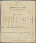 Map of lots on Broadway, Sixth Street, &. &., for sale at auction by James Bleecker & Sons at the Merchants' Exchange, on Monday, the 7th Jany., 1833