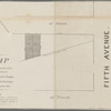 Map of two lots on Thirteenth Street for sale at auction by Jas. Bleecker & Sons, at the Merchants Exchange on the 3rd January 1834