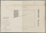 Map of two lots on Thirteenth Street for sale at auction by Jas. Bleecker & Sons, at the Merchants Exchange on the 3rd January 1834