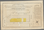 By order of the Court of Chancery, the 16 lots, coloured yellow, being part of the estate of Nicholas W. Stuyvesant, decd., will be sold on the 14th of January 1834, at 12 o'clock at the Merchants' Exchange by James Bleecker & Sons, under the direction of D. Codwise, esqr., Master in Chancery