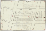 Map of lots to be sold at the Merchants Exchange by Wm. F. Pell & Co. on Thursday the 14th of Feby. 1833, at 12 o'clock