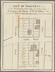 Map of property in the 9th ward of the city of New-York belonging to the estate of W.W. Gilbert, decd., to be sold at auction by James Bleecker & Sons on the 21st of January, 1833