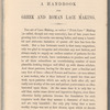 A handbook for Greek and Roman lace making
