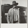Once a prosperous Texas farmer, near Bakersfield, California, now come to California looking for work and work for his family in cotton. No work, and no money