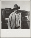 Once a prosperous Texas farmer, near Bakersfield, California, now come to California looking for work and work for his family in cotton. No work, and no money