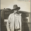 Once a prosperous Texas farmer, near Bakersfield, California, now come to California looking for work and work for his family in cotton. No work, and no money