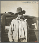 Once a prosperous Texas farmer, near Bakersfield, California, now come to California looking for work and work for his family in cotton. No work, and no money