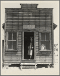 Post office and postmistress, view number two. Widtsoe, Utah