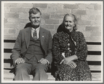 Latter Day Saints portrait group. These people, man and wife, are both eighty-five years old. Converts to Mormonism from South Africa. She was the first schoolteacher in Escalante. They are dressed in their Sunday clothes