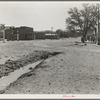 Main street of town. Shows irrigation ditch. Escalante, Utah