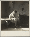 Resettled farm child from Taos Junction to Bosque Farms project. New Mexico