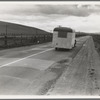 Note on "mobile housing." Car and homemade trailer on U.S. 101 near King City. Man and wife, middle-aged, from Wisconsin to California. "Old Man Depression sent us out on the road. Been out two years ... February 1936