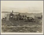 Arkansas family. Seven months in California. Washing dishes
