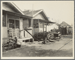 Mexican quarter of Los Angeles, California. Average rental is eight dollars. Some houses have plumbing