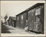 Mexican quarter of Los Angeles. One quarter mile from City Hall. Area has been condemned and will be torn down shortly to make space for the new Union Railroad station. Average rent is eight dollars