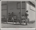 Some of the facilities of the Kern County migrant camp, California