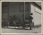 Some of the facilities of the Kern County migrant camp, California