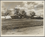 Kern County camp for migrants. Planned and erected by the Resettlement Administration fifteen miles out of Bakersfield, California. Partially occupied because there is not any work in the fields