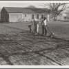 El Monte federal subsistence housing. Three-room house. Seventeen dollars and seventy cents rent applied on purchase. Father: carpenter. California