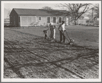 El Monte federal subsistence housing. Three-room house. Seventeen dollars and seventy cents rent applied on purchase. Father: carpenter. California