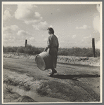 In a migratory labor camp. California