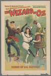 Promotional poster for the stage production The Wizard of Oz ["Songs of all Nations'] featuring Fred A. Stone (as The Scarecrow), Anna Laughlin (as Dorothy) and David C. Montgomery (as Mick Chopper) 